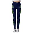 thumbnail image 4 of MKLEKYY Pantalones deportivos para mujer, leggings con estampado navideño para mujer, leggings de ejercicio para fitness, pantalones de yoga 2577, 4 of 4