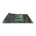 thumbnail image 2 of Ahgly Company Indoor Round Patchwork Light Blue Transitional Area Rugs, 4' Round, 2 of 4