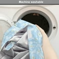 thumbnail image 6 of Winter Dog Crate Cover, Pattern Night Sky with Soft Colored Stars New Year Theme, Easy to Use Pet Kennel Cover for Medium Large Dogs, 35" x 23" x 27", Pale Blue Yellow White, by Ambesonne, 6 of 6