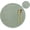 H Green, variant on Round Leather Placemats for Round Tables Set of 8, Gray Table Place Mats and Coasters, Washable Easy to Care for Indoor Decor