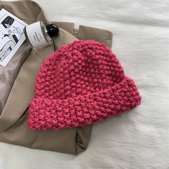 CoCopeaunts Autumn Winter Knitted Hat Women Beanie Hat Warm Thicken Cap Lady Thread Knitted Beanie Chapeau Female Bonnet