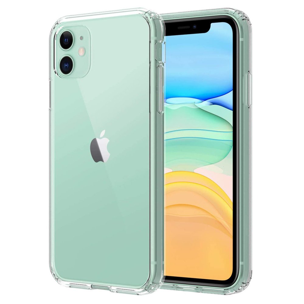 Mosiso iPhone 11 Case, Clear Shockproof Soft TPU Bumper Hard PC Shield