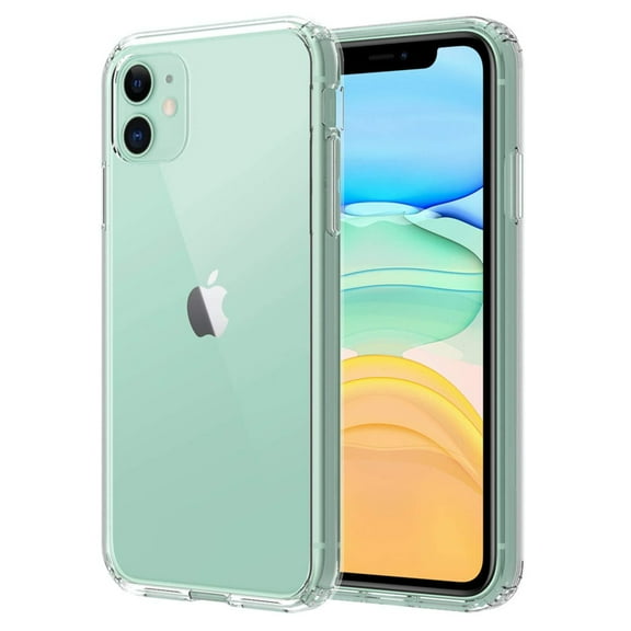 Mosiso iPhone 11 Case, Clear Shockproof Soft TPU Bumper Hard PC Shield Slim Fit Drop Absorption Shell Anti-Scratch Protective Cover for Apple iPhone 11 6.1 inch, Clear