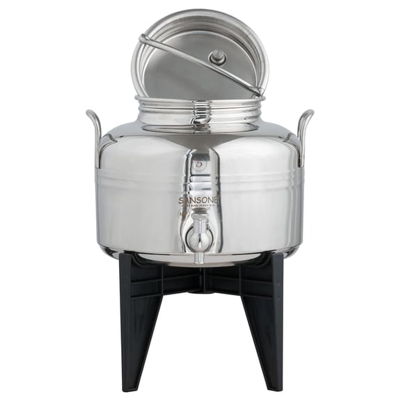 Stainless Steel Fusti Keg 5L - Italian Made Home Brewing & Beverage Dispenser