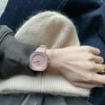 thumbnail image 4 of Women Watch Square Dial Pointer Display Adjustable Anti-shock Wear-resistant Time Faux Leather Strap Ladies Analog Quartz Watch Casual Clock for Business, 4 of 5