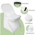 thumbnail image 5 of EMART White Folding Chair Covers 25 Pcs, Waterproof Universal Standard Seat Slipcovers for Wedding, Party, Banquet, 5 of 7