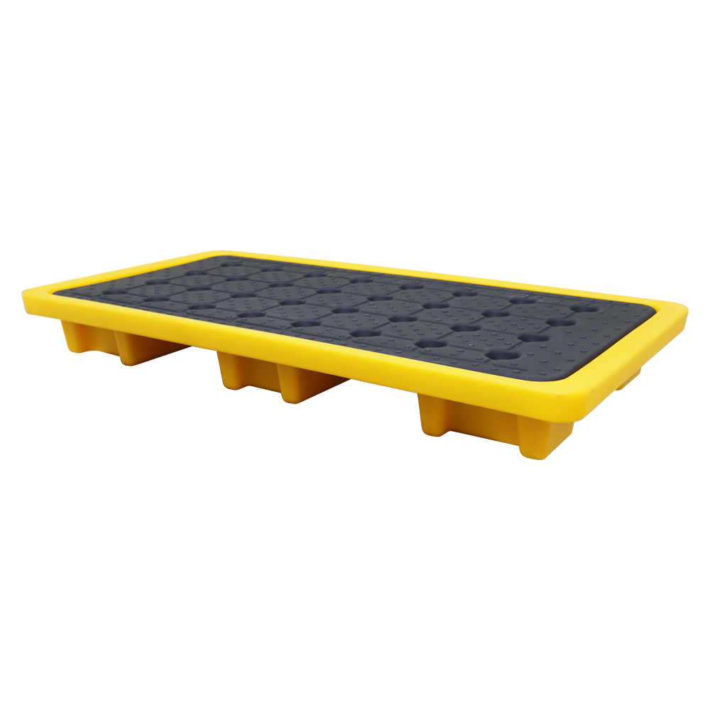 Techtongda Drum Spill Containment Pallet Double Steel Drum Anti-leakage Transport Platform Leak Proof Oil Tray