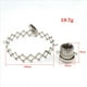 thumbnail image 4 of 10X Bolsas con Acabado Redondo Herrajes Piezas del del Monedero Estuche para BolíGrafos Embrague Broche del Monedero Cilindro Accesorios para Monedero (Plata), 4 of 5