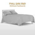 thumbnail image 5 of CASEMIOL 5-In-1 Convertible Crib, New Zealand Pinewood Baby Bed,Baby Crib With 3 Height Adjustment, Non-Toxic Finish, Easy to Assemble, White, 5 of 13