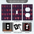 thumbnail image 5 of IAUYY Retardant PC Material Duplex Outlets Switch Plate Covers Easy DIY Installation with Screws Light Switch Cover Plate Stylish Red, 5 of 9