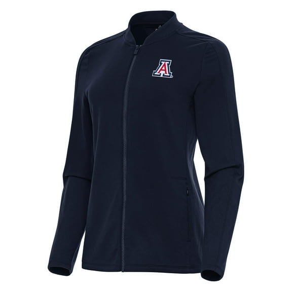 Women's Antigua Navy Arizona Wildcats Continual Full-Zip Jacket