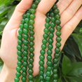 thumbnail image 2 of 2 Strands Adabele Natural Green Jade Healing Gemstone Loose Round Beads 6mm (0.24 Inch) Spacer Beads (116-124pcs total) GS15-6 6mm (2 Strands) 5) Green Jade, 2 of 6