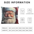 thumbnail image 5 of Orinice Santa Claus Snow Christmas Graphic Decorative Pillow Cover 1PC Winter Printed on Both Sides 22x22in, 5 of 5