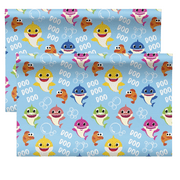 Baby Shark Wrapping Paper Cartoons Themed Gift Wrapper Made from Premium Paper for Kids Girls Boys Birthday Christmas Halloween Hanukkah Baby Showers Holiday Gift Cover(2 Rolls-40sq ft)