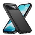 thumbnail image 1 of Funda para teléfono GSDCB para Google Pixel 10 Pro, negra, de doble capa, 1 of 8