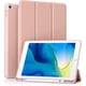 thumbnail image 1 of Funda para iPad de 10,2 pulgadas, iPad de 9.ª/8.ª generación y iPad de 7.ª generación con soporte para lápiz, funda protectora con parte trasera de TPU suave, función de reposo/activación, 1 of 5