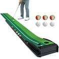 thumbnail image 1 of Fisca Putting Green Mat 9.9FT Golf Training Putting Mat with Auto Ball Return for Indoor/Outdoor, 1 of 5
