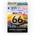 thumbnail image 2 of Santa Barbara, California, Route 66, License Plates (16x24 Giclee Gallery Art Print, Vivid Textured Wall Decor), 2 of 3