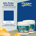 thumbnail image 2 of PINTEX 2 Pack Pintura para Pared Vinil-Acrílica | Fácil Aplicación, Alta Cobertura y Resistente a la Lluvia | Pintura Acrilica para Interiores Exteriores Mate | 3.8 L c/u | Color Aproximado al Real, 2 of 8