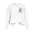 thumbnail image 7 of Craaazy Shirts For Women Cute Ghost Graphic Print Pullover Crewneck Casual Sweatshirt Gifts, 7 of 7