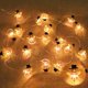 thumbnail image 4 of Cadena de luces LED de copo de nieve de Papá Noel, decoración navideña para el hogar, adorno de árbol de Navidad, regalo de Año Nuevo para niños, 2M, 20LED, 2023, 4 of 4