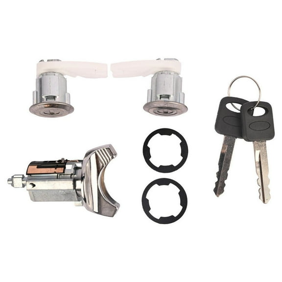 Furulu Ignition Door Lock Cylinder Set Accessories For Ford Bronco F150 F250 1992- 1995