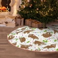 thumbnail image 5 of Sikiie Cute Sloth Nativity Christmas Tree Skirt, Jesus Christian Winter Holiday Tree Mat Decoration(30-48IN)48", 5 of 6
