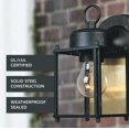 thumbnail image 3 of Luminaria de pared DESIGNERS FOUNTAIN Ivy Trail de 8,25" negra, paquete de 2, 3 of 6