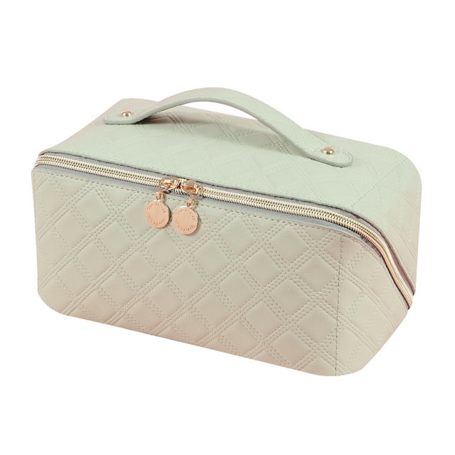 Bolso cosmético de la PU Bolso organizador cosmético del diamante multifuncional para el viaje femenino Tmvgtek Cuidado Belleza
