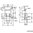 thumbnail image 4 of 4Pcs en Acier Inoxydable à Ressort Chargé Pince Clip Boîte Bascule Loquet Catch, 4 of 7
