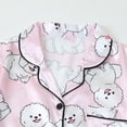 thumbnail image 4 of MAIHAN Pajamas for Women Set 2 Piece Short Sleeve Sleepwear Home Clothing Set Button Down Shirt Pajama Set, 4 of 8
