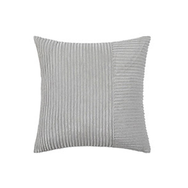 pstuiky Funda de almohada de pana con diseño moderno, ribete para cojín de sofá de salón, color liso.