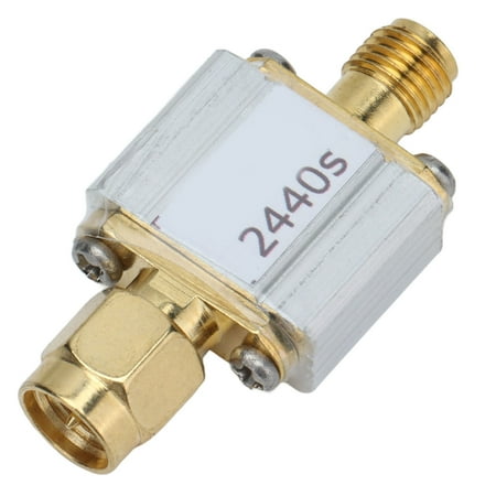 

Domqga Metal Bandpass Filter 2.4G 2440MHz Bandpass Filter Metal SMA Filter Module For WiFi FBP‑2440s 2440MHz Bandpass Filter