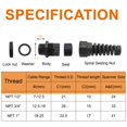 thumbnail image 2 of Cable Gland LifcratMS NPT 3/4 negro IP68 de nailon impermeable, 2 of 5