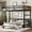 Vintage,Wood, variant on SAYGOGO 2-in-1 Full over Full Metal Bunk Bed, Raised Guardrails, Noise Reduced, Easy Assembly, Vintage Wood-Colored for Teens Adults
