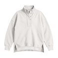 thumbnail image 6 of Jalioing Sweatshirt for Kids Fashion Solid Long Sleeve Stand Collar Button Pullover Tops Teen Casual Athletic Shirt, 6 of 9