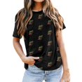 thumbnail image 1 of Men's Casual Short Sleeve T Shirt With Hat Print Comfortable Round Neck Tee For Daily Wear Spring Summer Fall Basic Top, 1 of 3