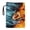 Football Fire Water Collision, variant on HELLHERO Book Lovers Gift Book Sleeve, 11.4 Inch X 8.66 Inch Polyester Carrying Book Case Book Storage Bag Book Carrying Case with Pocket, Gift for Women, Retro Daisies