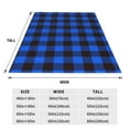 thumbnail image 5 of Bingfone Buffalo Plaid Blue Black Print Flannel Fleece Blanket Throw Blanket For Bed,Sofa,Couch,Travel,Camping(40"X30"), 5 of 9