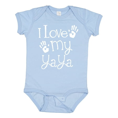 

Inktastic I Love My Yaya Grandchild Gift Baby Boy or Baby Girl Bodysuit