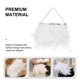 thumbnail image 2 of Clutches Women White Clutch Side Purse Fashion Crossbody Chain Bag Pearl Clutch Feather Evening Handbag, 2 of 3