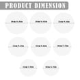 thumbnail image 2 of XKHAZA Round Plexiglass Sheet, Clear Acrylic Circle, Round Transparent Disk Acrylic Sheet, Disc Circle Platic Sheet for DIY, Cake, Crafts, Table Top, 2 of 7