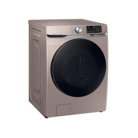 Samsung - 4.5 Cu. Ft. High-Efficiency Stackable Smart Front Load Washer with Steam and Super Speed Wash - Champagne