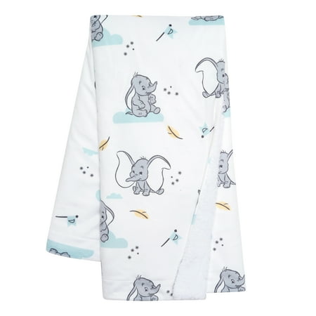 UPC: 0084122015135 | Lambs & Ivy Dumbo Baby Blanket – White  Animals  Disney  Elephant