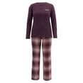 thumbnail image 4 of Wrangler Women's & Women's Plus Long Sleeve Top and Flannel Pajama Bottom, 2-Piece Set, 4 of 13