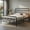 Queen Size, variant on Topcobe Platform Bed with High Headboard and Snap Lock Metal Slats, Bed Frame, Indoor Furniture for Bedroom-Queen Size