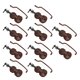 thumbnail image 5 of Violín En Miniatura, Pequeño Portátil Vintage Elegante Vívido Atractivo Violín De Casa De Muñecas 10 Juegos Para Adorno, 5 of 7