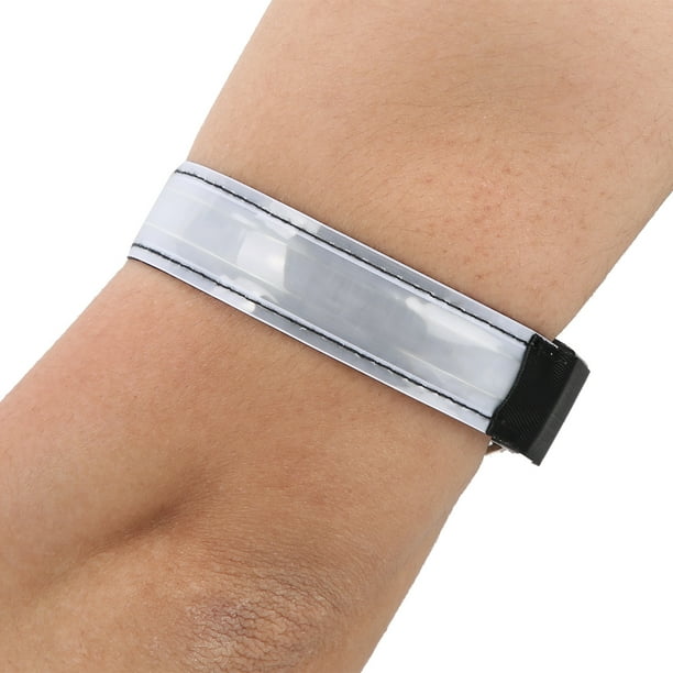 Banda De Celosía Reflectante De Brazalete LED Recargable Con Carga USB 3 Modos De Luz Para Correr Actividades Nocturnas Al Aire Para Caminar