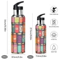 thumbnail image 2 of Yayeee 20oz Insulated Water Bottle Double Wall Stainless Steel with Flip Straw Lid, Beige Jar, 2 of 7