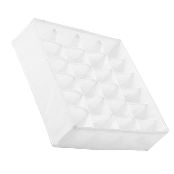 Sock Underwear Dividers 24 Grids Fabric Foldable Cabinet Closet Storage Box for Storing Socks Underwear Ties